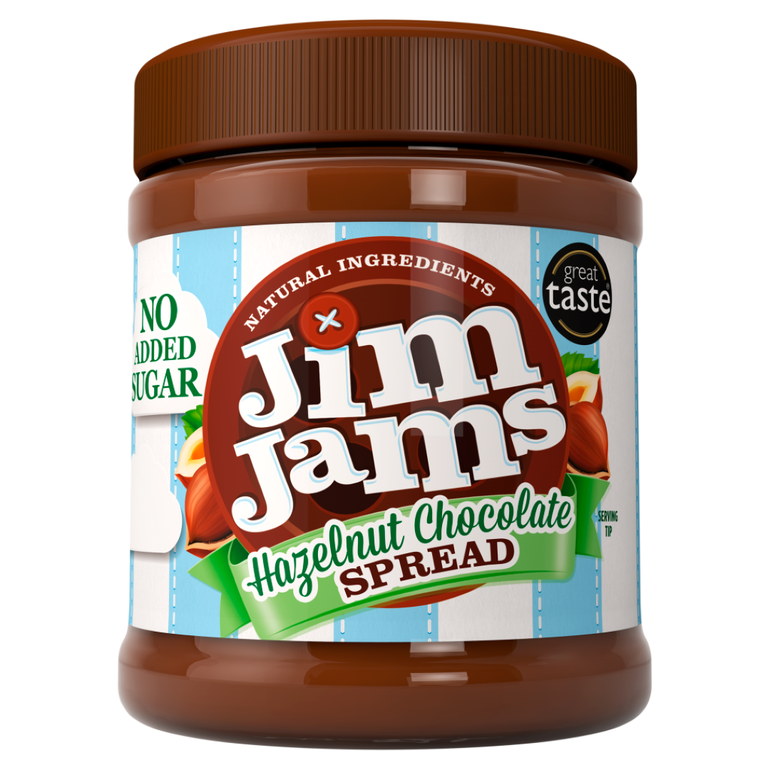 JIMJAMS NAS VEGAN HAZELNUT CHOCOLATE SPREAD 350G